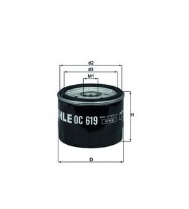 MC Oljefilter HiFlo HF 160