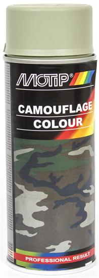 Motip Camouflage Maling Grå spray, 400 ml