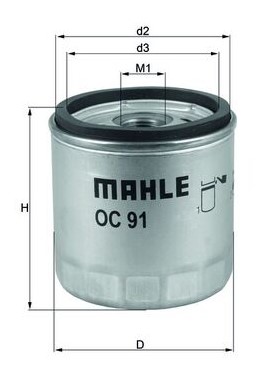 MC Oljefilter HiFlo HF 163