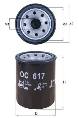 MC Oljefilter HiFlo 148